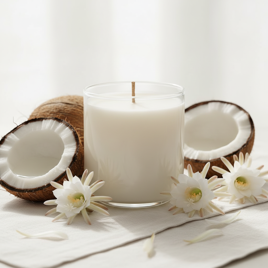 Cactus Silk – Clear Glass Coconut Floral