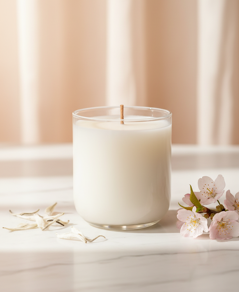 Peach Illume – Clear Glass Vessel
