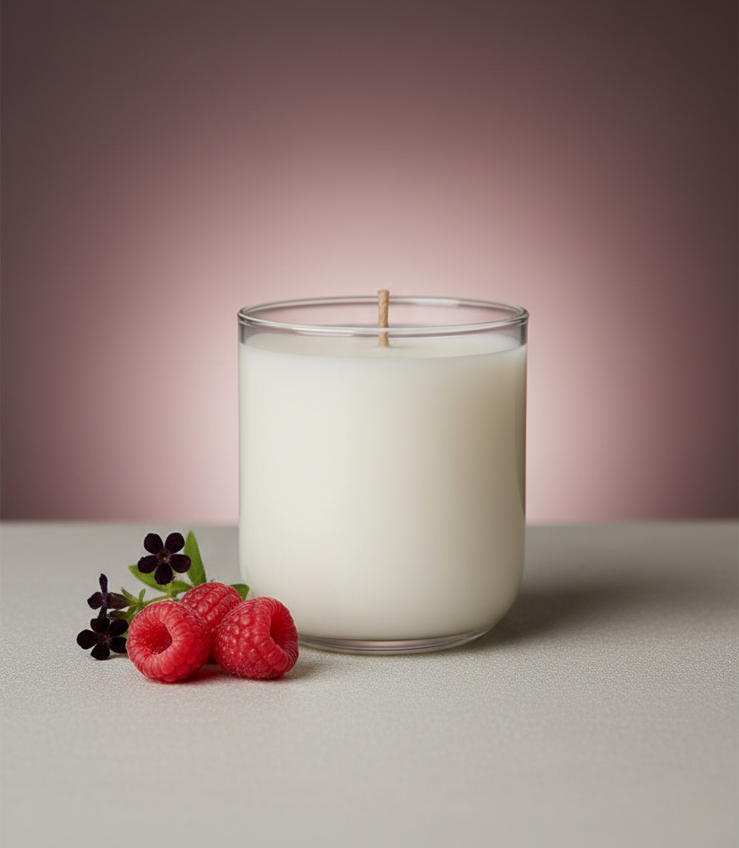 Sangria Nocturne – Clear Glass Bright with Wick