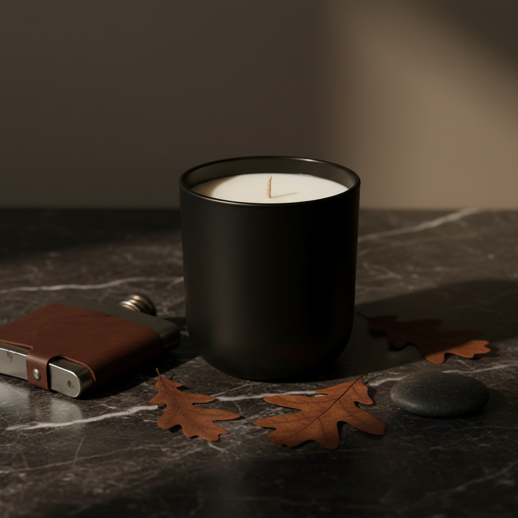 Teak Reserve – Matte Black Vessel
